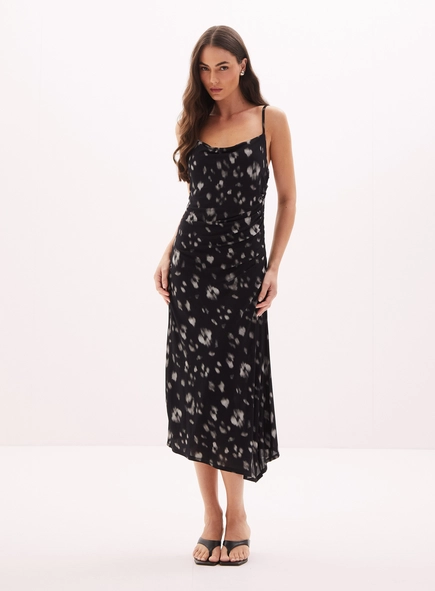 Vestido Feminino Midi Estampado