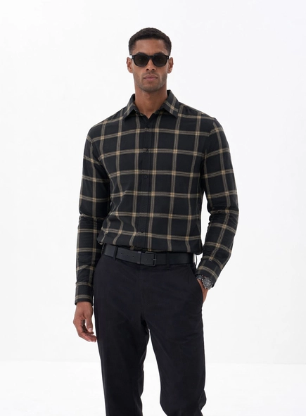 Camisa Masculina Casual Xadrez