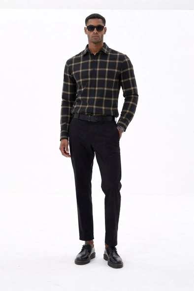 Camiseta Masculina Casual Xadrez