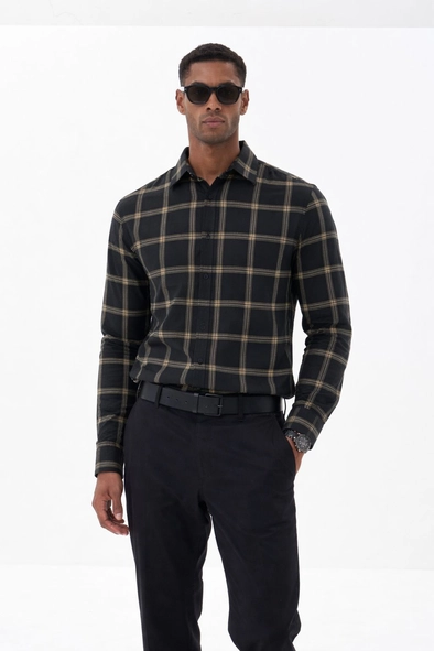 Camiseta Masculina Casual Xadrez