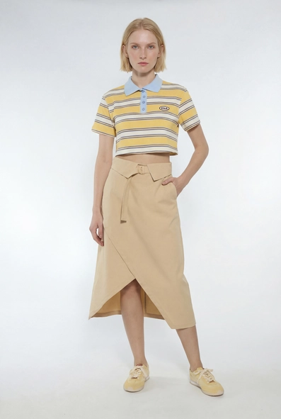 Saia Midi Comfort Transpassada