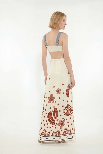 Vestido Midi Comfort Estampado