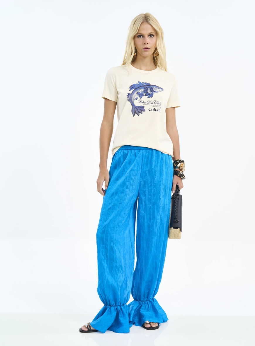Camiseta Com Estampa Blue Sea Club