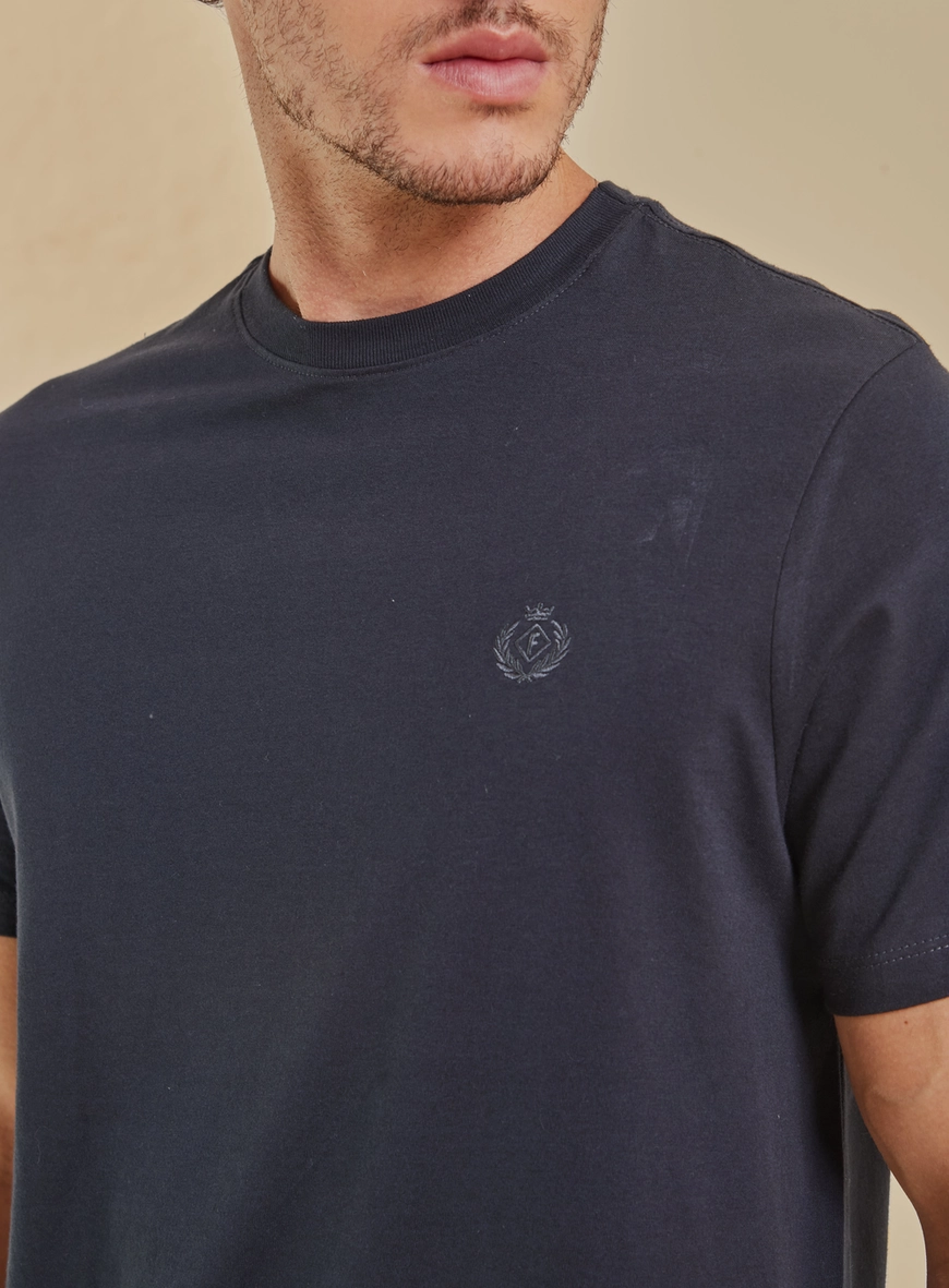 Camiseta Masculina New Slim Pack 2 Peças Azul 3