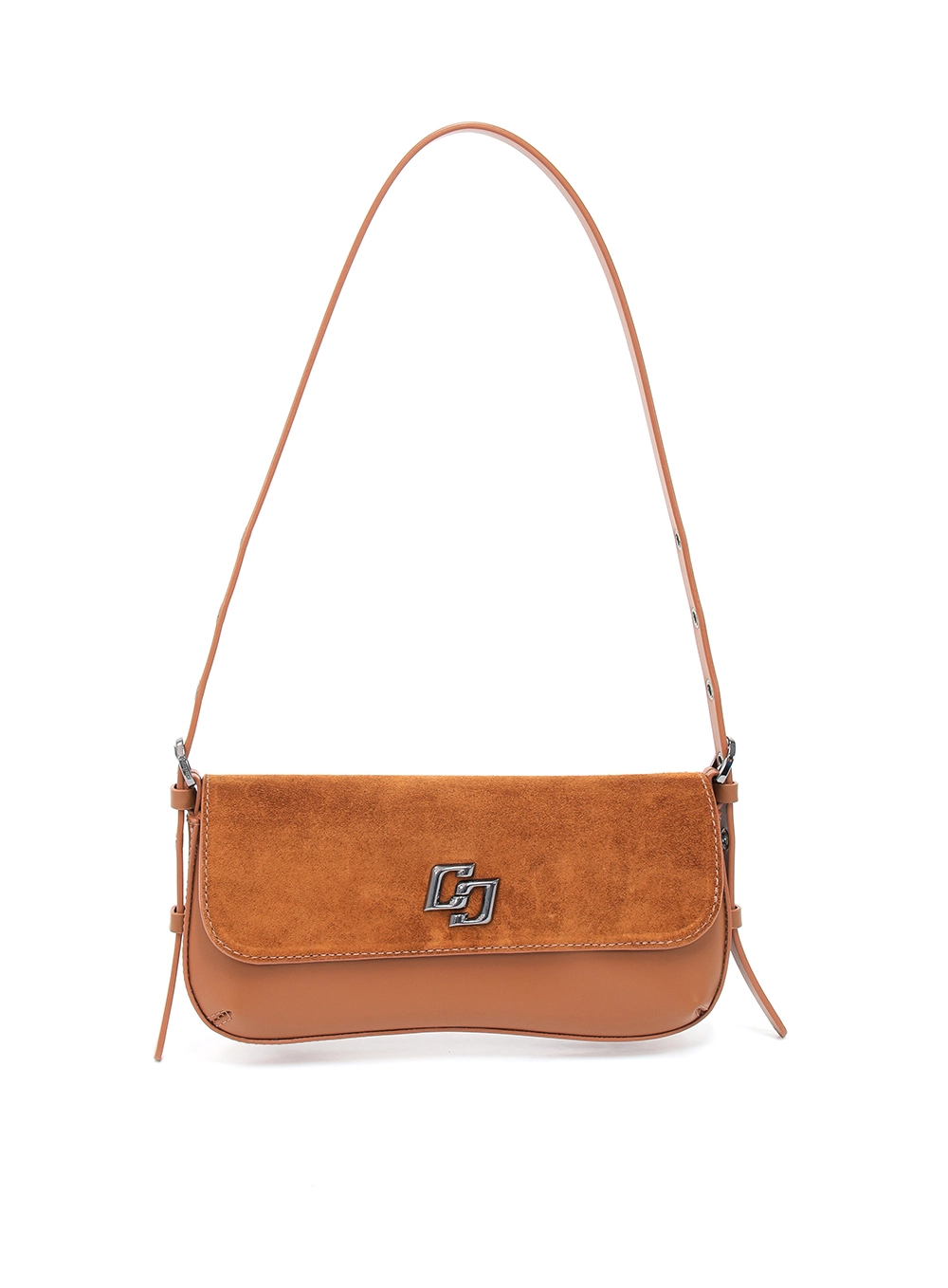 Bolsa Colcci Boho Baguete Ilhos Marrom