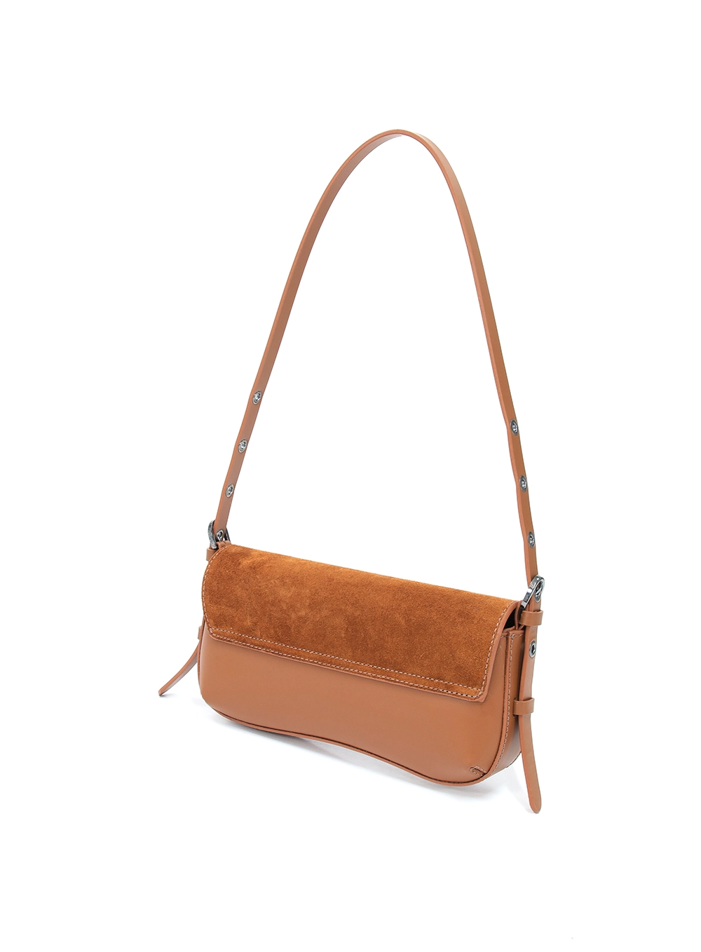 Bolsa Colcci Boho Baguete Ilhos Marrom