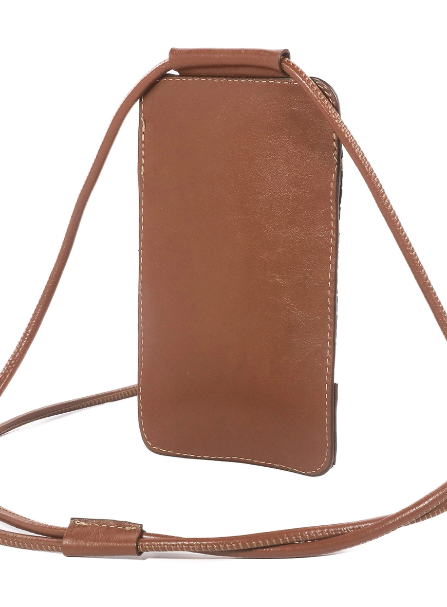 Bolsa Colcci Porta Celular Monograma Duplo Marrom 2