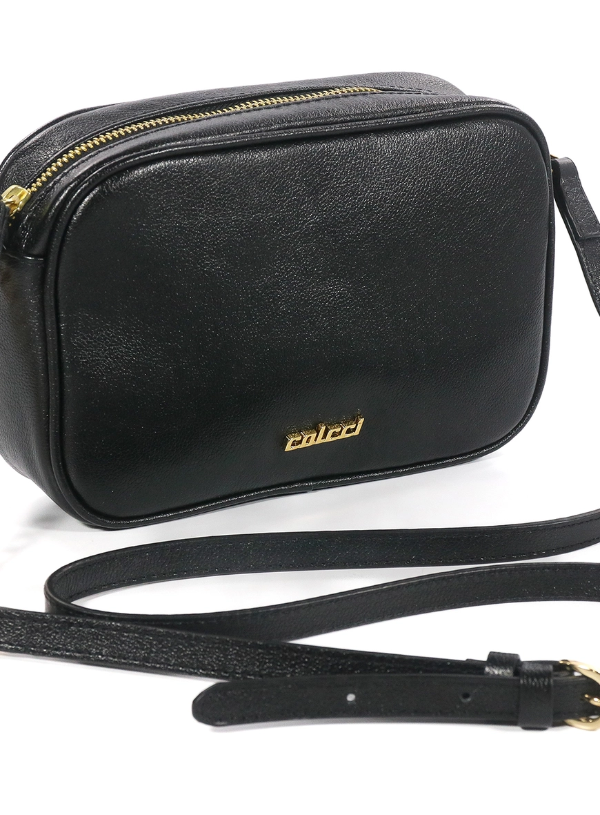 Bolsa Colcci Couro Câmera Bag Mel Preto 3