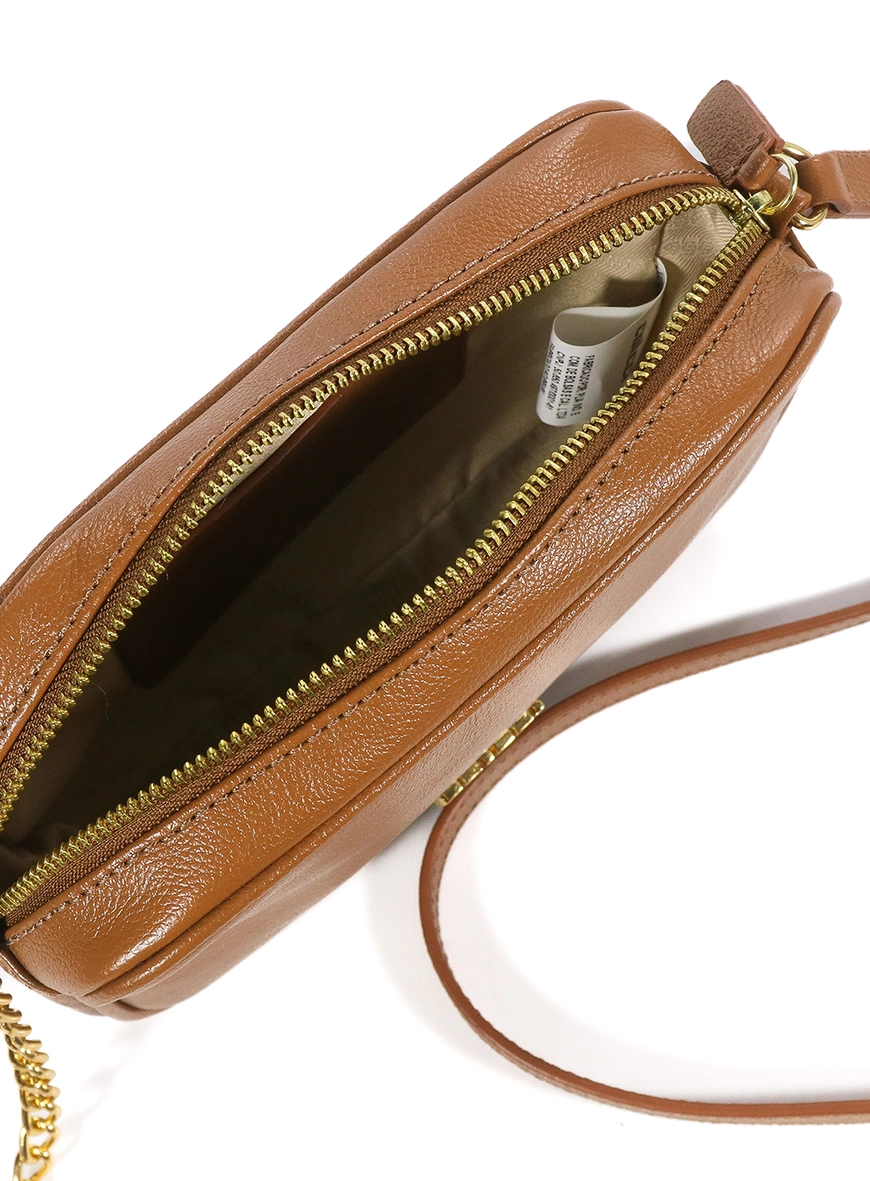 Bolsa Colcci Couro Câmera Bag Mel Marrom 3