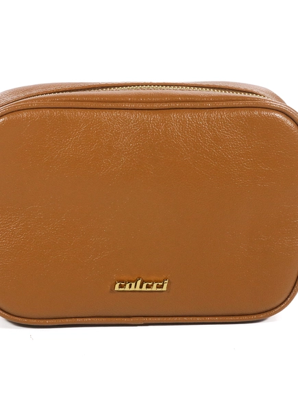 Bolsa Colcci Couro Câmera Bag Mel