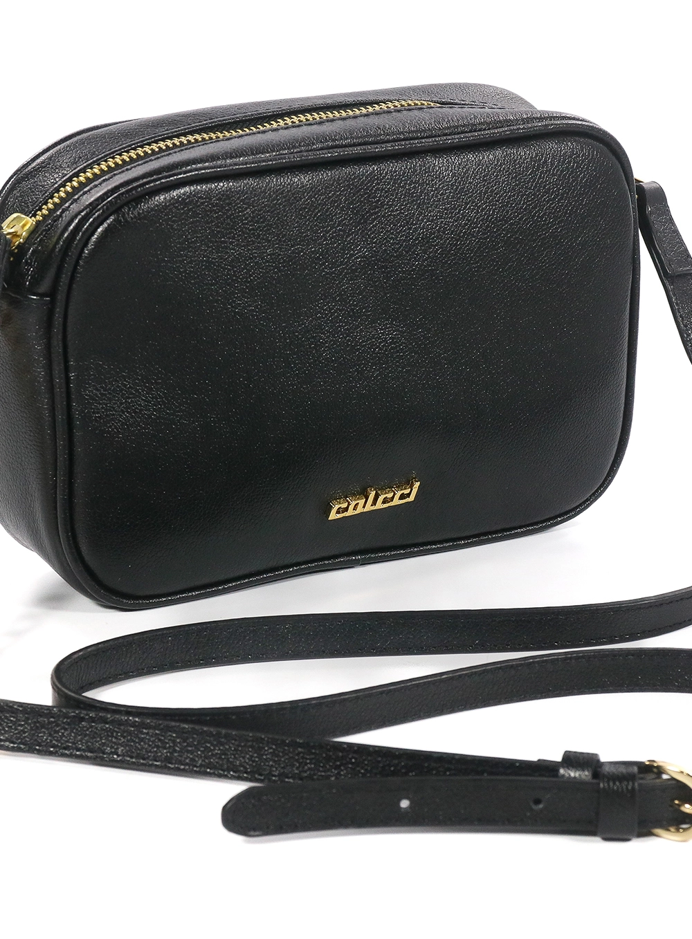 Bolsa Colcci Couro Câmera Bag Mel Preto 3