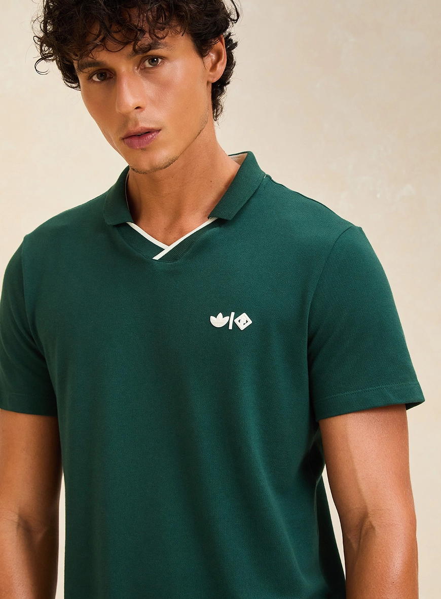 Polo Unissex Em Piquet Pima Verde Masc 3
