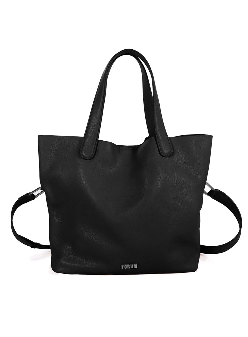 Bolsa Couro Shopping Lara Forum Preto 1