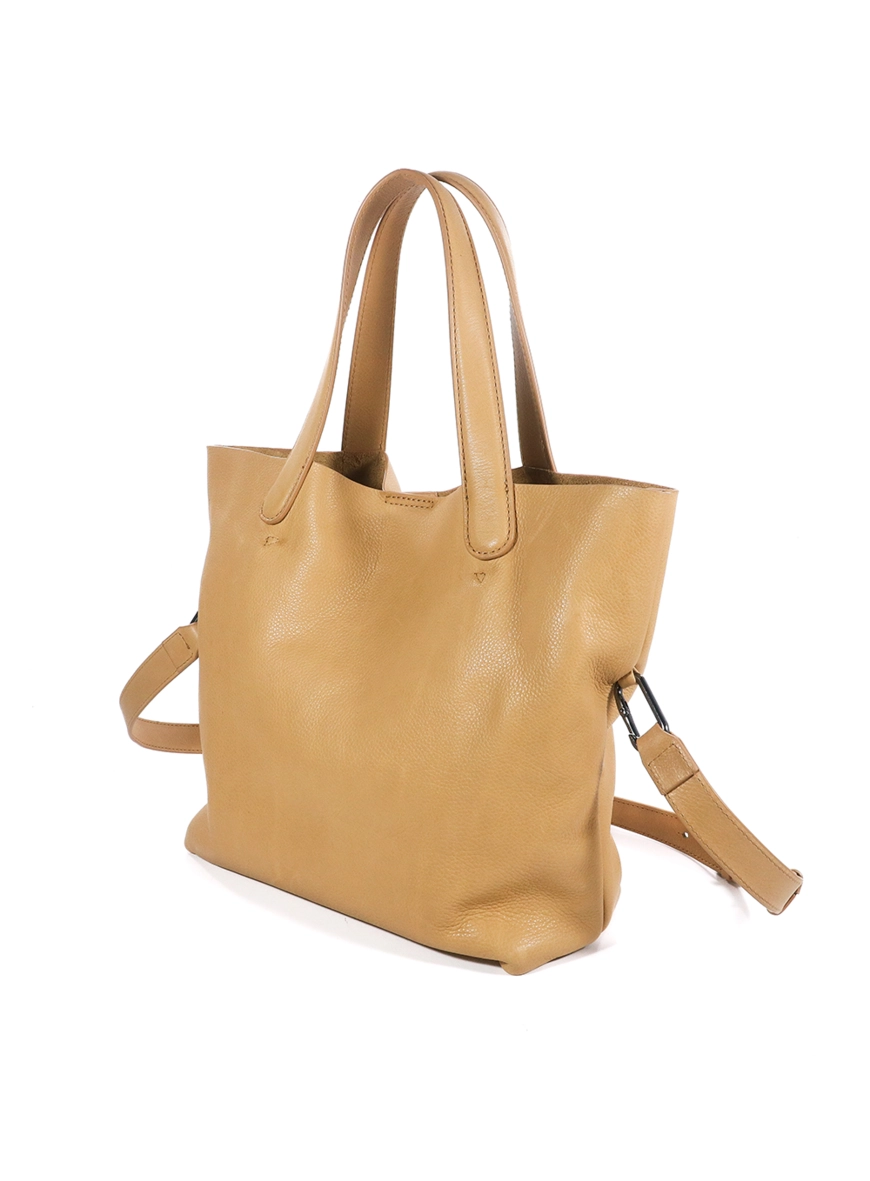 Bolsa Couro Shopping Lara Forum Bege 3