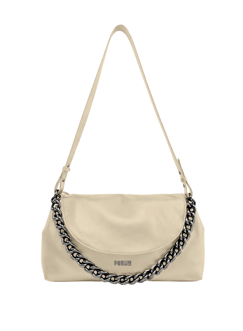 Bolsa Couro Shoulder Ivy Forum Off Shell 1