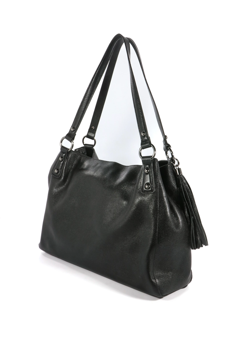 Bolsa Couro Shoulder Suri Forum Preto 3