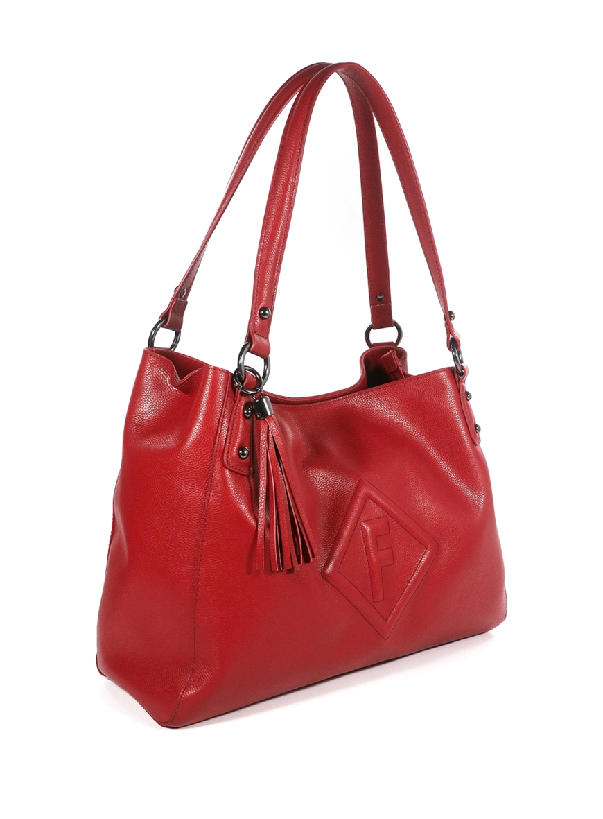 Bolsa Couro Shoulder Suri Forum Vermelho 1