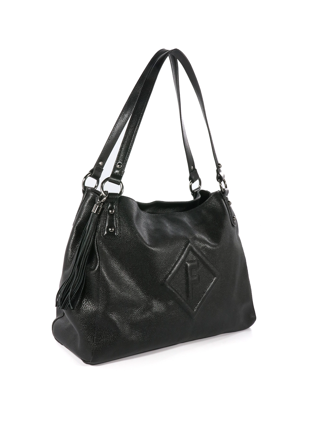 Bolsa Couro Shoulder Suri Forum Preto 1
