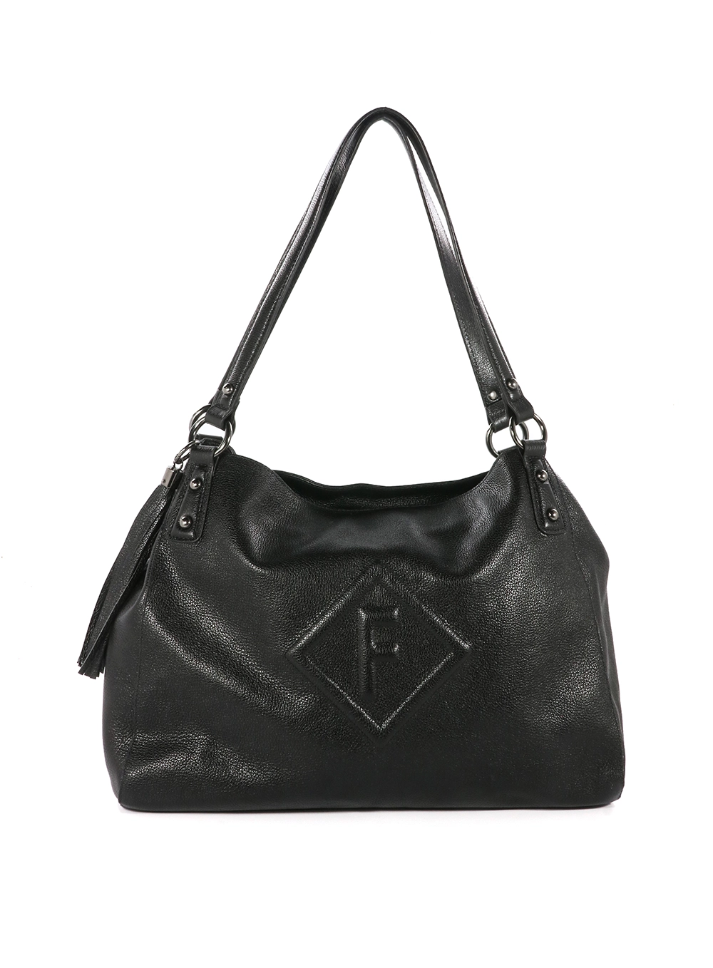 Bolsa Couro Shoulder Suri Forum Preto 2