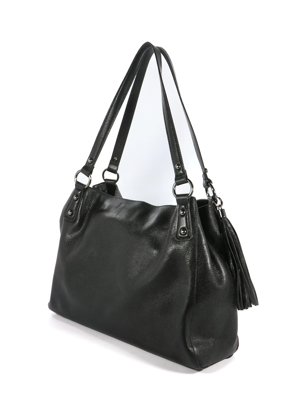 Bolsa Couro Shoulder Suri Forum Preto 3