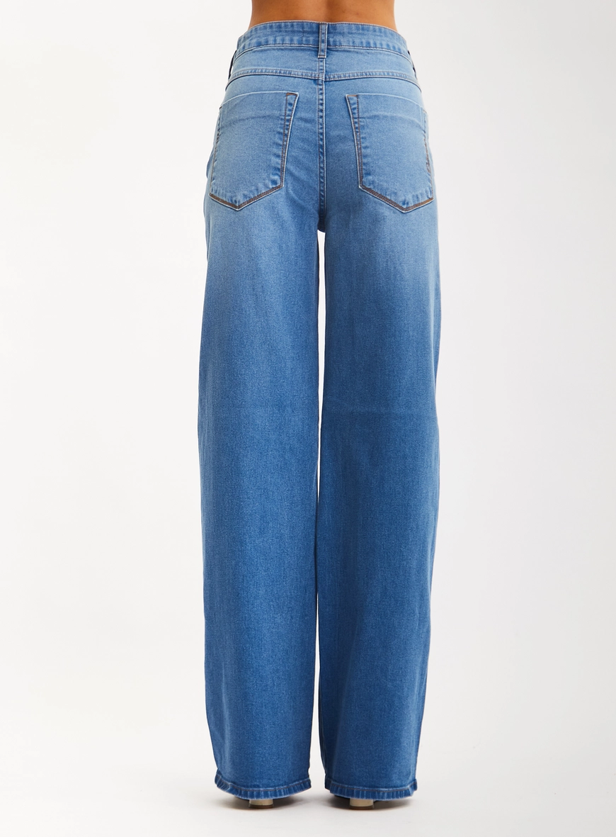 Calça Jeans Feminina Reta - Slim Índigo 2