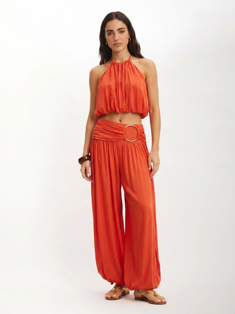 Calça Feminina Aladim - Harem Vermelho 3