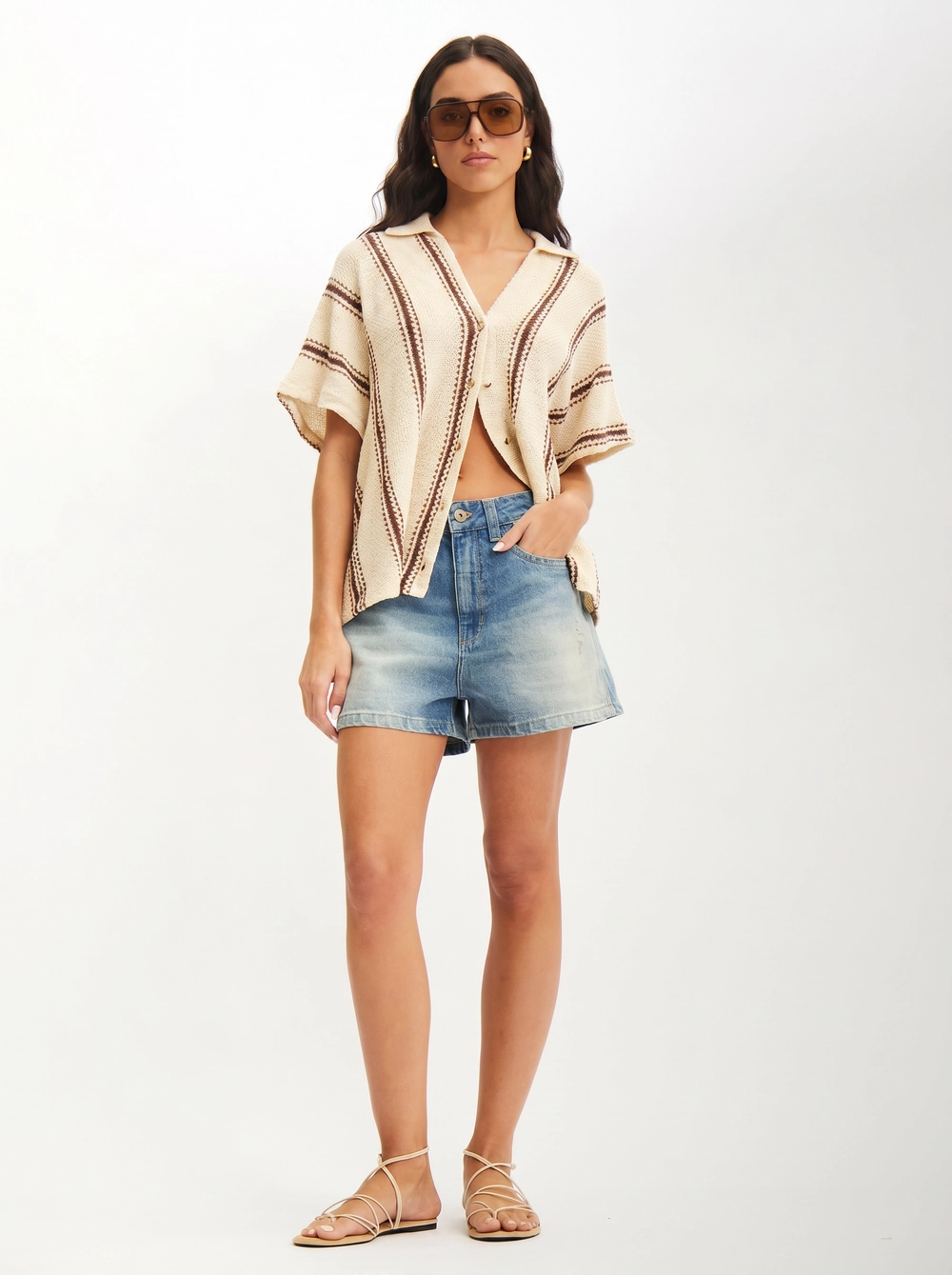 Short Jeans Feminino Com Bolsos - Lari Índigo 3