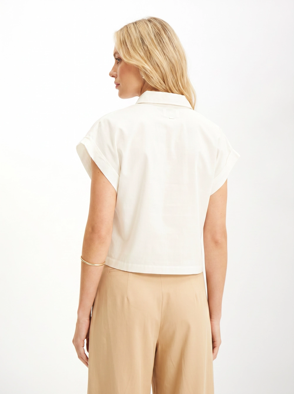 Camisa Feminina Comfort Com Gola Polo Off Shell 2