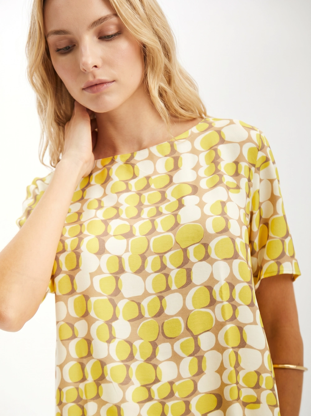 Camiseta Feminina Comfort  Reta Estampada Estampada 4