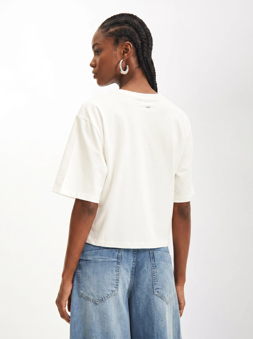 Camiseta Feminina Square Fashion Oversized Off Shell 2