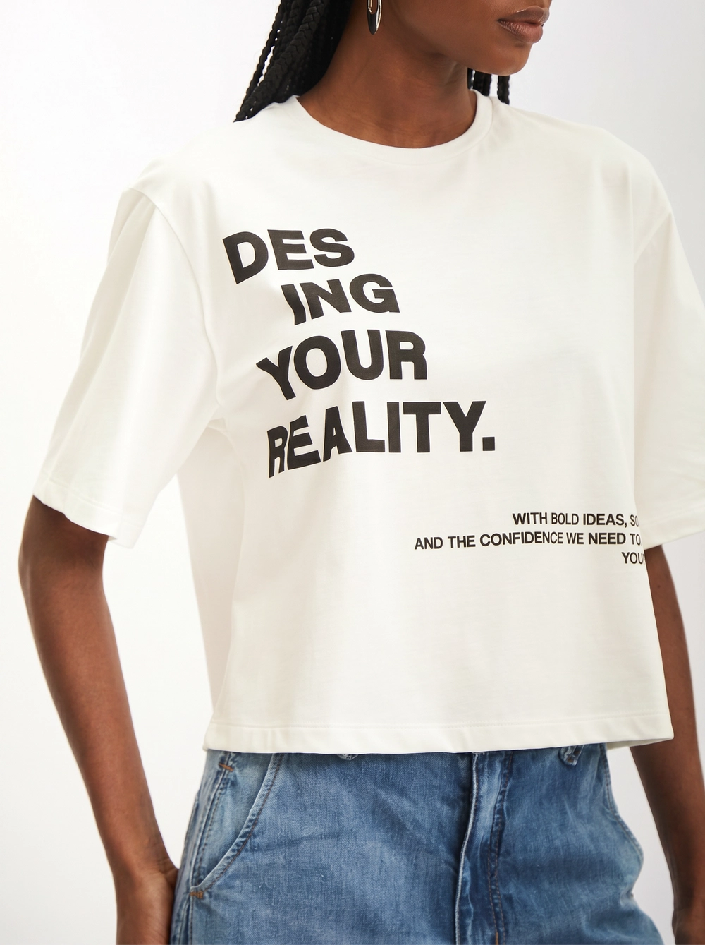 Camiseta Feminina Square Fashion Oversized Off Shell 4