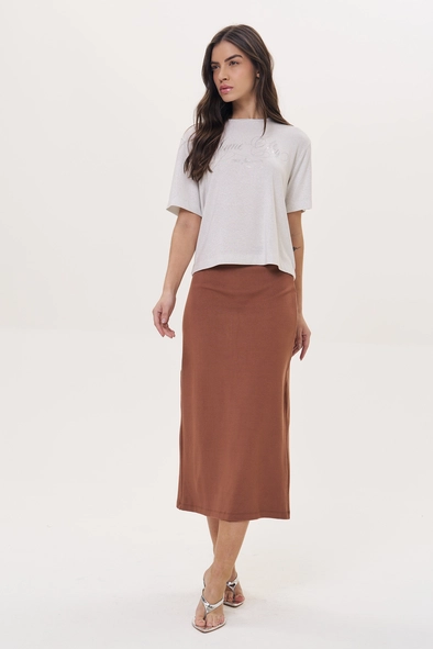 Saia Feminina Com Fenda - Comfort