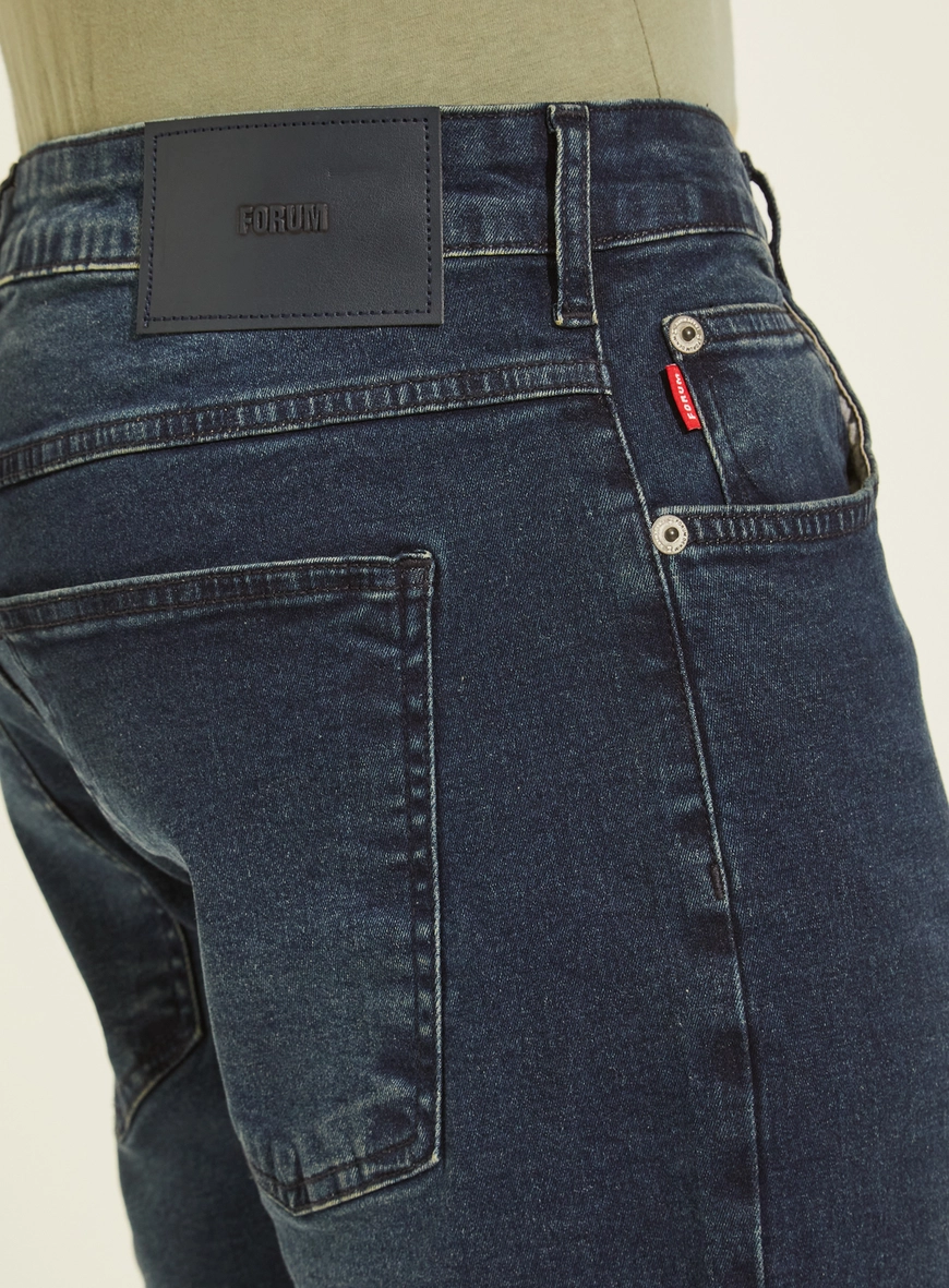 Calça Jeans Reta Cintura Média - Alexandre Índigo