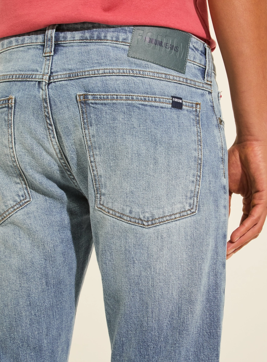 Calça Jeans Slim Ajustada Masculina - Paul Slim Índigo