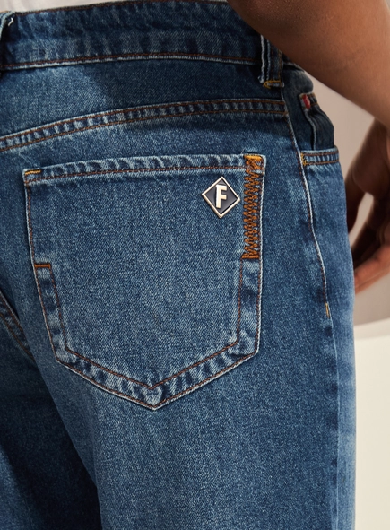 Calça Jeans Wide Leg Cintura Alta - Raquel