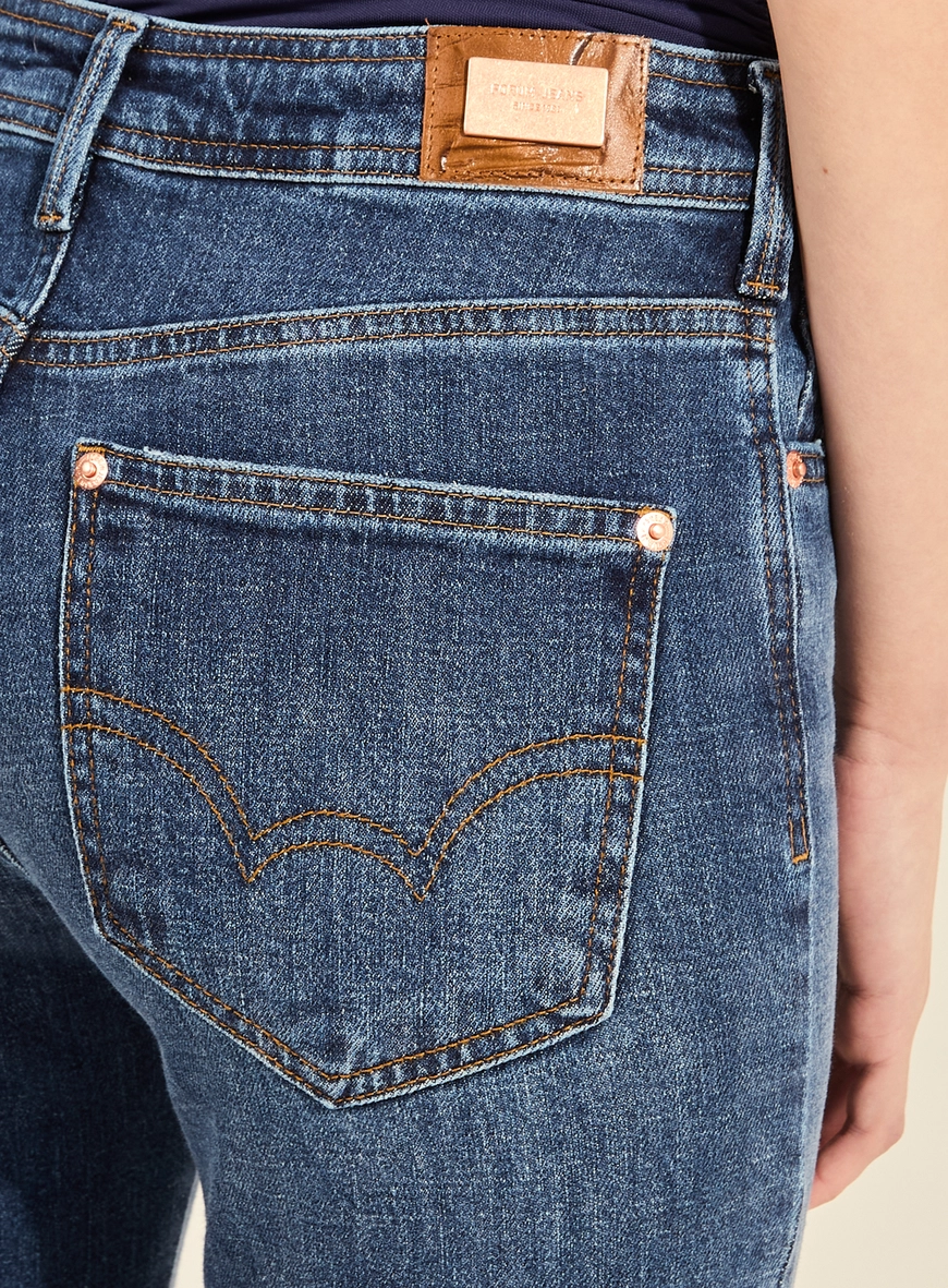 Calça Jeans Feminina Boot Cut Cropped - Marisa Índigo