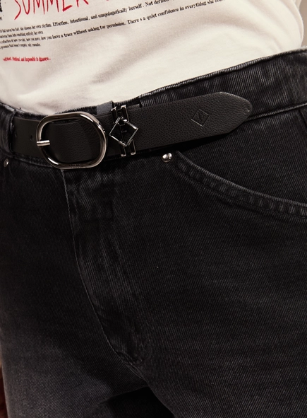Calça Jeans Reta Cintura Alta Feminina - Lola