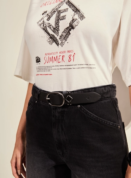 Calça Jeans Reta Cintura Alta Feminina - Lola