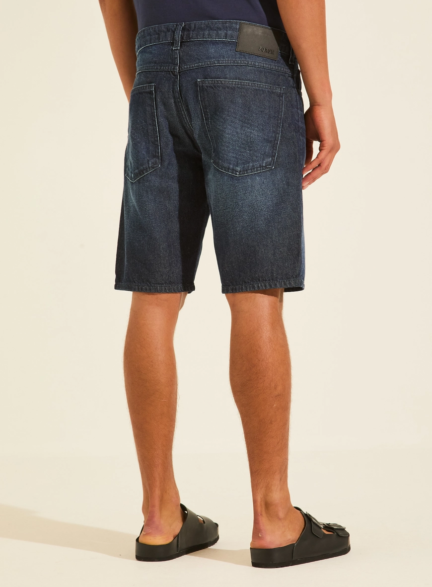 Bermuda Jeans Regular Fit Reta - Benjamin Índigo