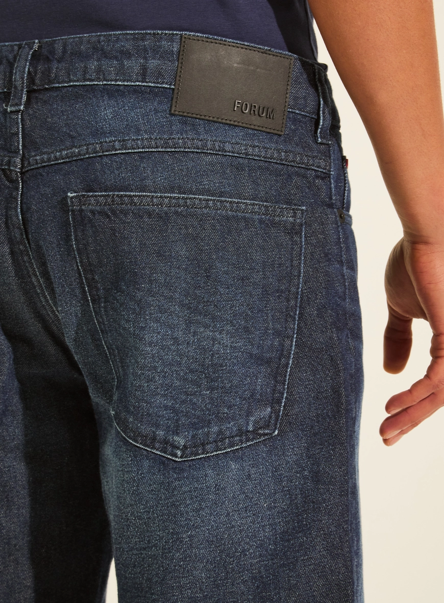 Bermuda Jeans Regular Fit Reta - Benjamin Índigo