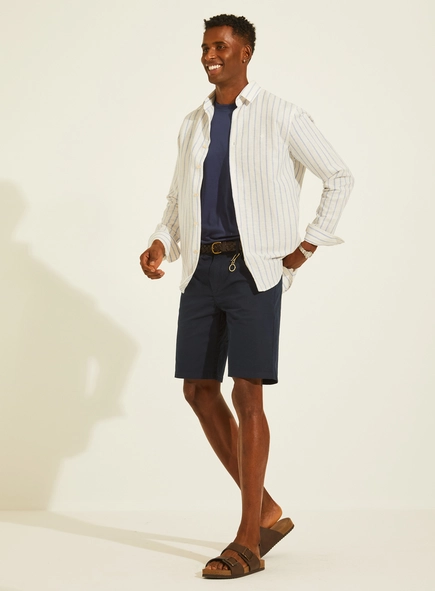 Bermuda Sarja Masculina Reta - Benjamin