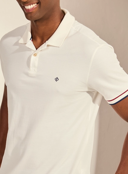 Polo Piquet Muscle Masculina Com Bordado