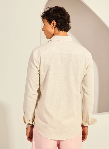 Camisa Relax Manga Longa Masculina Com Bordado