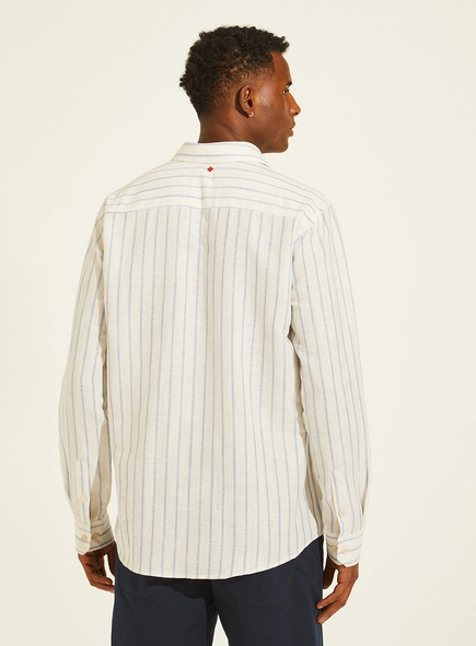 Camisa Relax Manga Longa Listrada Masculina