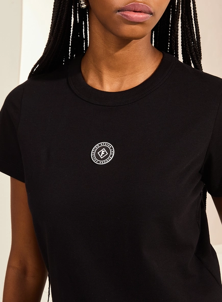 Camiseta Básica Ajustada Feminina De Malha - Fran