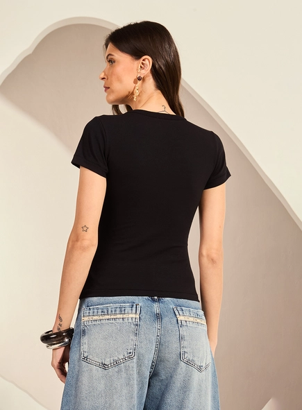 Camiseta Feminina Baby Look Gola Careca Feminina