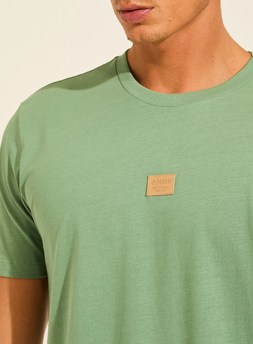 Camiseta New Slim Gola Careca Masculina Verde