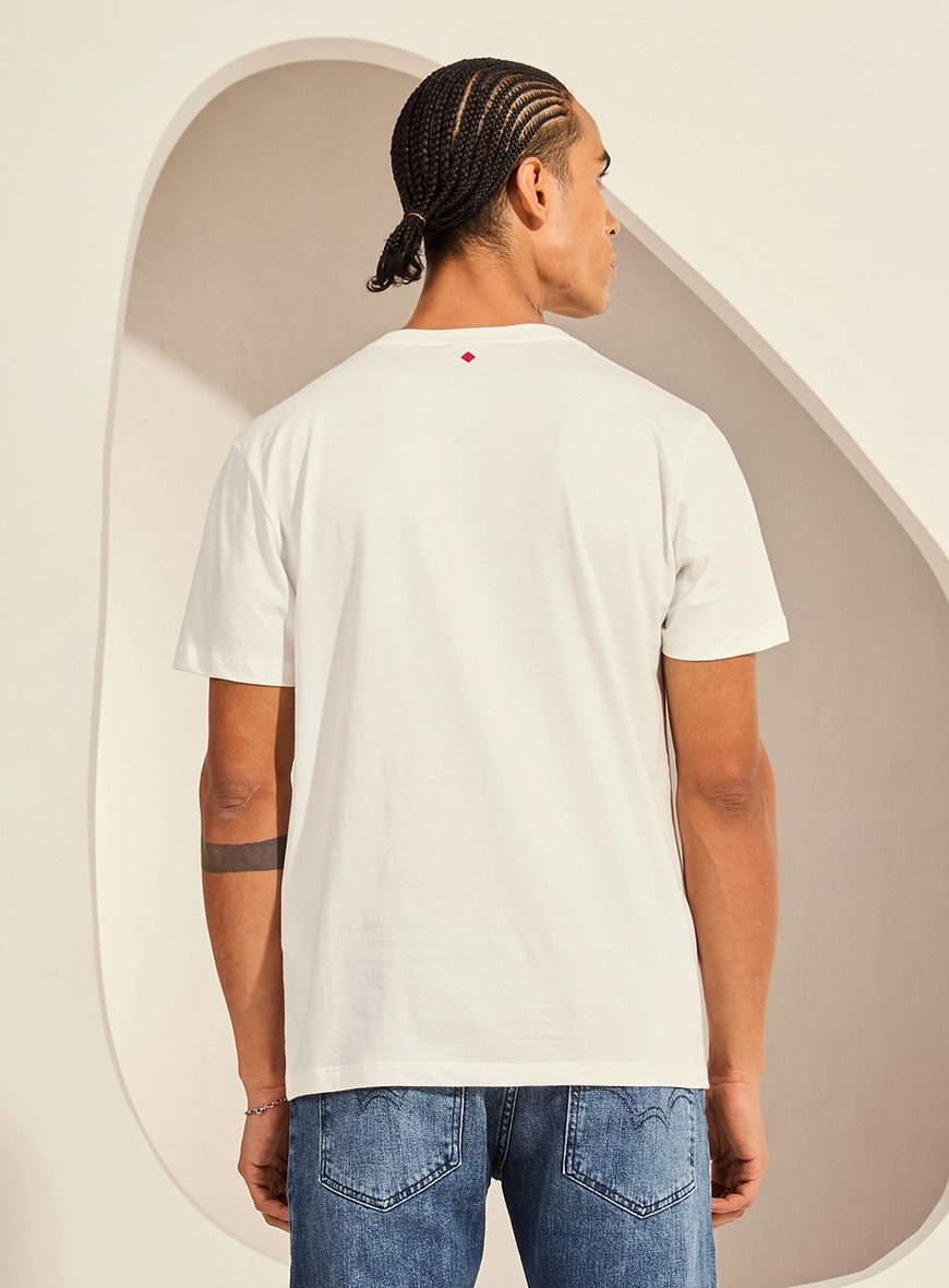 Camiseta New Slim Com Gola Careca Masculina Off Shell