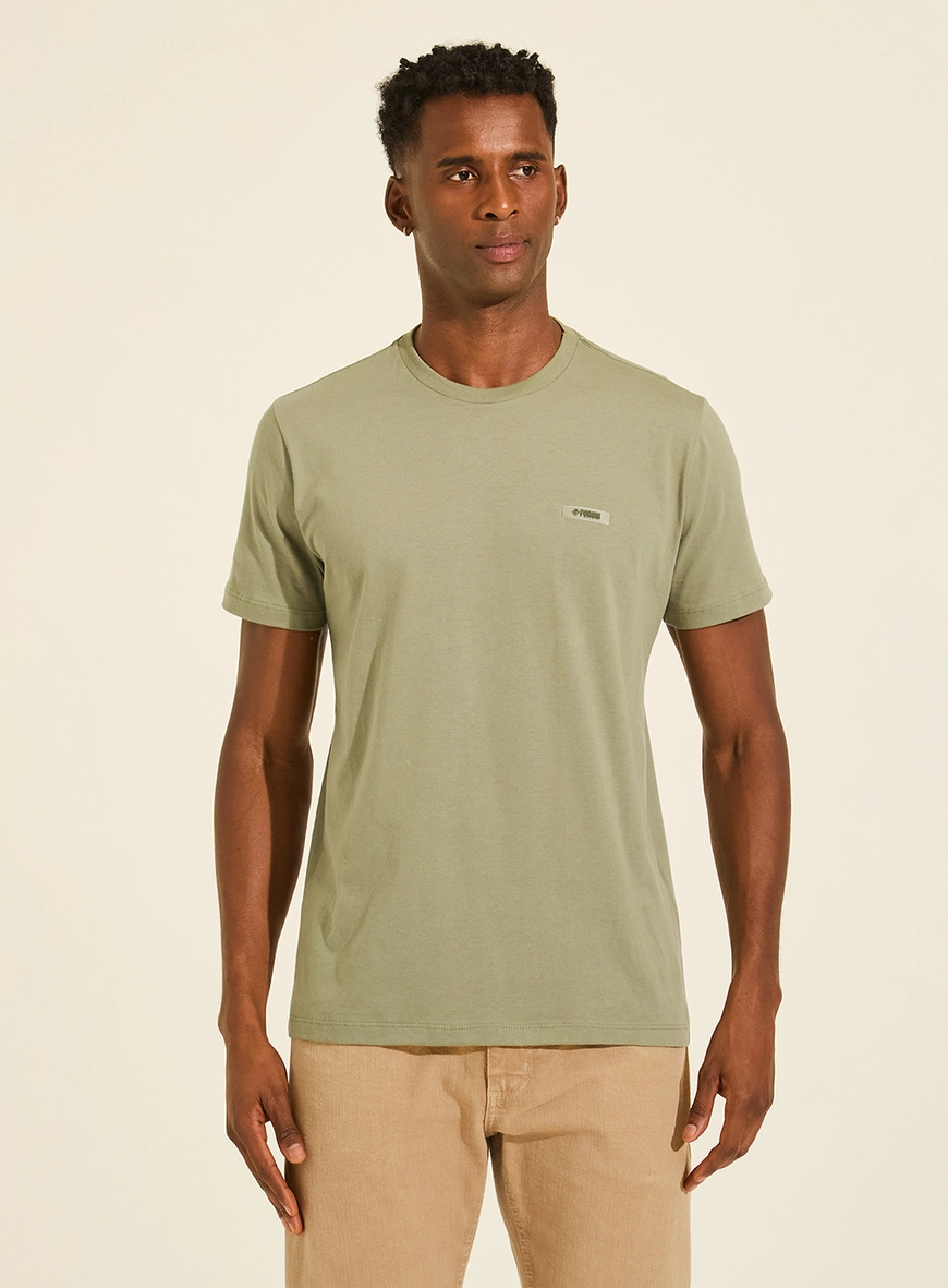 Camiseta New Slim Básica Masculina Verde