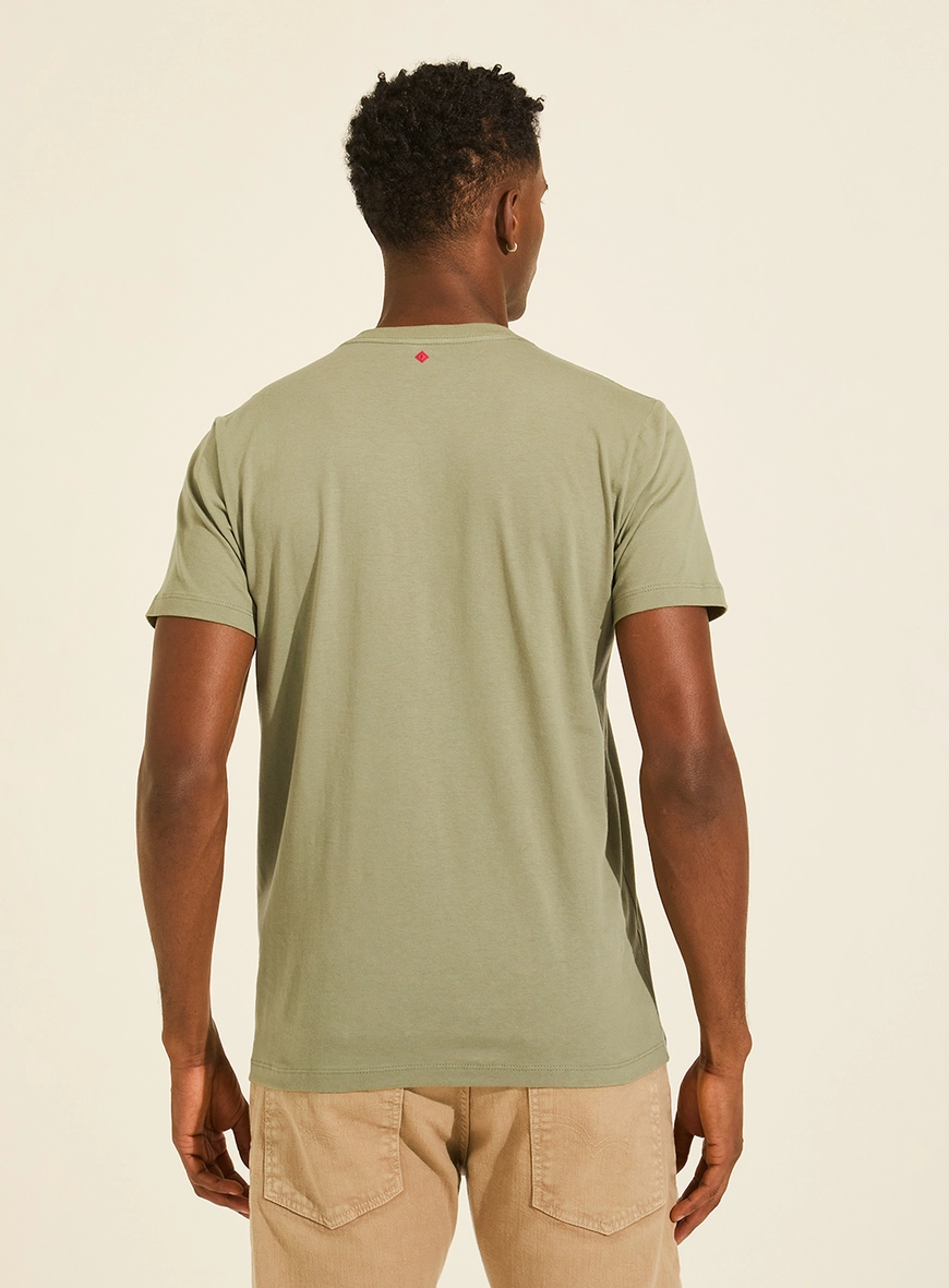 Camiseta New Slim Básica Masculina Verde